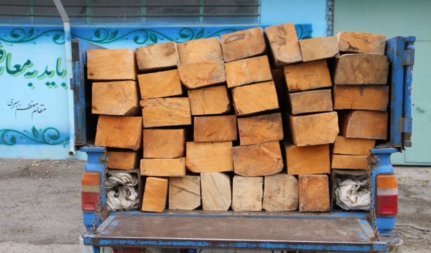 کشف  82اصله الوار قاچاق جنگلی در استان  اردبیل