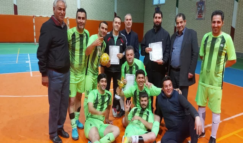 کسب عنوان قهرمانی توسط تیم فوتسال اداره کل منابع طبیعی و آبخیزداری استلن اردبیل