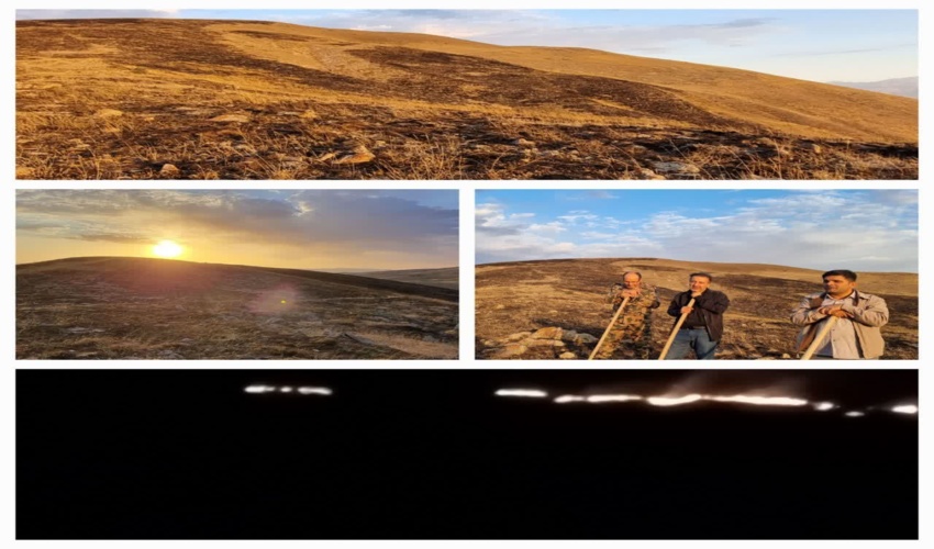 نیر/آتش سوزی در مناطق  ییلاقات در شهرستان نیر  مهار شد